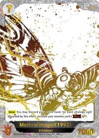 Mothra (imago) (1992) (ESC01-006+) - Ink-Brushed Monster Rampage - Godzilla Card Game card