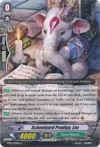 Schoolyard Prodigy, Lox - BT07: Rampage of the Beast King - Cardfight Vanguard card