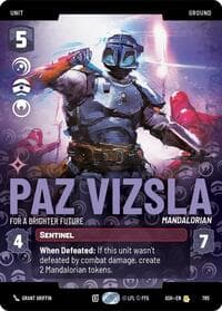 Paz Vizsla - For a Brighter Future (Prestige) - Ashes of the Empire - Star Wars: Unlimited card