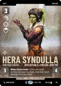 Hera Syndulla - Renegade General (Prestige) - Ashes of the Empire - Star Wars: Unlimited card