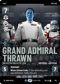 Grand Admiral Thrawn - Orchestrating His Return (Prestige) - Ashes of the Empire - Star Wars: Unlimited card