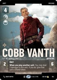Cobb Vanth - Let Me Handle This (Prestige) - Ashes of the Empire - Star Wars: Unlimited card
