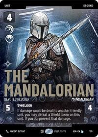 The Mandalorian - Devoted Rescuer (Prestige) - Ashes of the Empire - Star Wars: Unlimited card