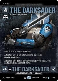 The Darksaber - Icon of Leadership (Prestige) - Ashes of the Empire - Star Wars: Unlimited card