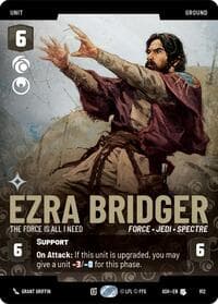 Ezra Bridger - The Force is All I Need (Prestige) - Ashes of the Empire - Star Wars: Unlimited card