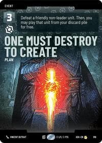 One Must Destroy to Create (Prestige) - Ashes of the Empire - Star Wars: Unlimited card