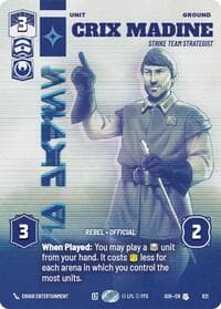 Crix Madine - Strike Team Strategist (Prestige) - Ashes of the Empire - Star Wars: Unlimited card