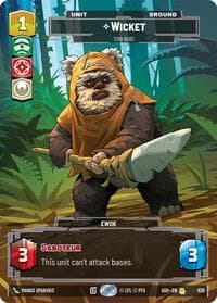 Wicket - Yub Nub! (Prestige) - Ashes of the Empire - Star Wars: Unlimited card