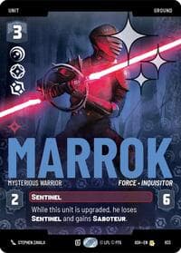 Marrok - Mysterious Warrior (Prestige Foil) - Ashes of the Empire - Star Wars: Unlimited card