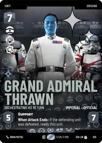 Grand Admiral Thrawn - Orchestrating His Return (Prestige Foil) - Ashes of the Empire - Star Wars: Unlimited card
