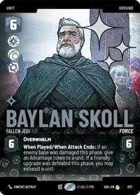 Baylan Skoll - Fallen Jedi (Prestige Foil) - Ashes of the Empire - Star Wars: Unlimited card