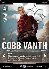 Cobb Vanth - Let Me Handle This (Prestige Foil) - Ashes of the Empire - Star Wars: Unlimited card