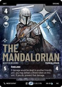 The Mandalorian - Devoted Rescuer (Prestige Foil) - Ashes of the Empire - Star Wars: Unlimited card