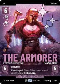 The Armorer - Secrecy is Our Survival (Prestige Foil) - Ashes of the Empire - Star Wars: Unlimited card