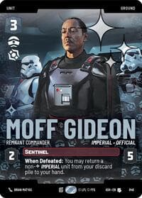 Moff Gideon - Remnant Commander (Prestige Foil) - Ashes of the Empire - Star Wars: Unlimited card