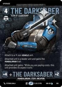 The Darksaber - Icon of Leadership (Prestige Foil) - Ashes of the Empire - Star Wars: Unlimited card