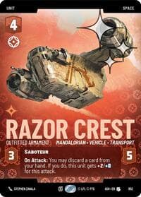 Razor Crest - Outfitted Armament (Prestige Foil) - Ashes of the Empire - Star Wars: Unlimited card
