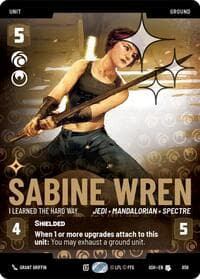 Sabine Wren - I Learned the Hard Way (Prestige Foil) - Ashes of the Empire - Star Wars: Unlimited card