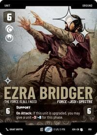 Ezra Bridger - The Force is All I Need (Prestige Foil) - Ashes of the Empire - Star Wars: Unlimited card