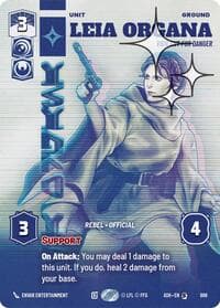Leia Organa - Vigilant for Danger (Prestige Foil) - Ashes of the Empire - Star Wars: Unlimited card