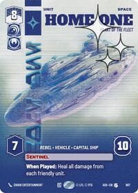 Home One - Heart of the Fleet (Prestige Foil) - Ashes of the Empire - Star Wars: Unlimited card