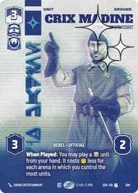 Crix Madine - Strike Team Strategist (Prestige Foil) - Ashes of the Empire - Star Wars: Unlimited card