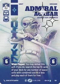 Admiral Ackbar - Assume Attack Coordinates (Prestige Foil) - Ashes of the Empire - Star Wars: Unlimited card