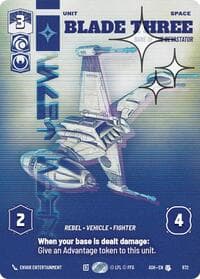 Blade Three - Bane of the Devastator (Prestige Foil) - Ashes of the Empire - Star Wars: Unlimited card