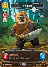 Wicket - Yub Nub! (Prestige Foil) - Ashes of the Empire - Star Wars: Unlimited card