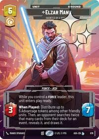 Elzar Mann - Haunted by a Vision (Prestige Foil) - Ashes of the Empire - Star Wars: Unlimited card