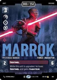 Marrok - Mysterious Warrior (Serialized) - Ashes of the Empire - Star Wars: Unlimited card