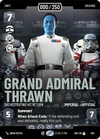 Grand Admiral Thrawn - Orchestrating His Return (Serialized) - Ashes of the Empire - Star Wars: Unlimited card
