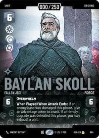 Baylan Skoll - Fallen Jedi (Serialized) - Ashes of the Empire - Star Wars: Unlimited card