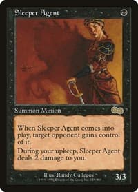 Sleeper Agent - Urza's Saga - Magic: The Gathering card