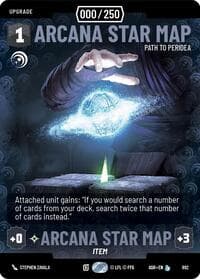 Arcana Star Map - Path to Peridea (Serialized) - Ashes of the Empire - Star Wars: Unlimited card