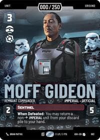 Moff Gideon - Remnant Commander (Serialized) - Ashes of the Empire - Star Wars: Unlimited card
