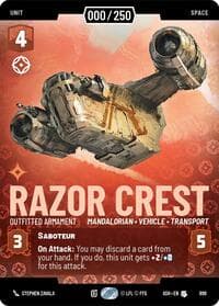 Razor Crest - Outfitted Armament (Serialized) - Ashes of the Empire - Star Wars: Unlimited card