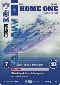 Home One - Heart of the Fleet (Serialized) - Ashes of the Empire - Star Wars: Unlimited card