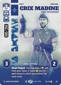 Crix Madine - Strike Team Strategist (Serialized) - Ashes of the Empire - Star Wars: Unlimited card