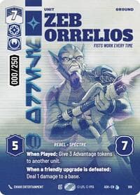 Zeb Orrelios - Fists Work Every Time (Serialized) - Ashes of the Empire - Star Wars: Unlimited card