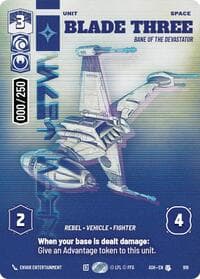 Blade Three - Bane of the Devastator (Serialized) - Ashes of the Empire - Star Wars: Unlimited card