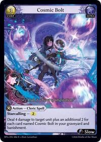 Cosmic Bolt - Supporter Pack 4 - Grand Archive TCG card