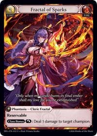 Fractal of Sparks - Supporter Pack 4 - Grand Archive TCG card