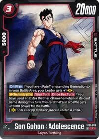 Son Gohan : Adolescence - ST01-009 - Story Booster 01 - Dragon Ball Super: Fusion World card