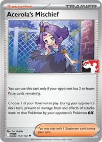 Acerola's Mischief - Prize Pack Series Cards - Pokemon card