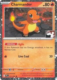 Charmander - 011/094 (Cosmos Holo) - Prize Pack Series Cards - Pokemon card