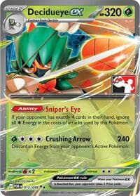 Decidueye ex - Prize Pack Series Cards - Pokemon card