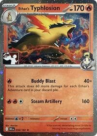 Ethan's Typhlosion - 034/182 (Cosmos Holo) - Prize Pack Series Cards - Pokemon card