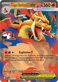 Mega Charizard Y ex - Prize Pack Series Cards - Pokemon card