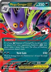 Mega Gengar ex - Prize Pack Series Cards - Pokemon card